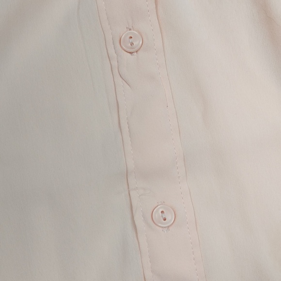 American Eagle Outfitters Women's Peach Long Sleeved Button Down Blouse Size Med - Picture 4 of 10